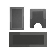 Tapete de Banho Modernizado WICVIK The Blank Version - Tapete de Banheiro Absorvente, Antiderrapante e de Secagem Rápida com Revestimento de