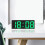 Jacenvly LED Alarm Clock with Large Digital Display, White Frame, Kitchen & Bedside Decor, Compatible with Wall Mounting 5