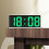 Jacenvly LED Alarm Clock with Large Digital Display, White Frame, Kitchen & Bedside Decor, Compatible with Wall Mounting 4