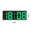 Jacenvly LED Alarm Clock with Large Digital Display, White Frame, Kitchen & Bedside Decor, Compatible with Wall Mounting 3