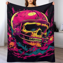 Filt Supermjuk Flanell Helårs Lätt Vardagsrum/Sovrum Värmande Filt 130x150cm