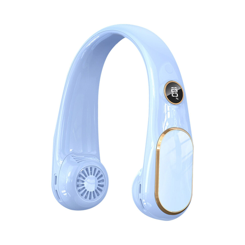 Gnobogi Summer Neck Hanging Fan Portable Usb Charging Portable Small Fan Student Digital Display Neck Hanging Fan On Clearance 9773935799707