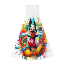 Tuáille Cistine Crochta Clasaiceach le haghaidh Éadach Níocháin Seomra Folctha ó Mickey Moue Cartúin, Tuáille Ceangail Ionsúiteach