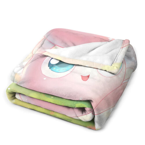 Κουβέρτα J-igglypuff Queen Size, Συμβατή με Jigglypuff, Υπερμαλακή και Ελαφριά Φανέλα, Άνετη για 2