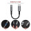 Headphone Jack Adapter Multi- Functional Adapter Type-C to 3.5mm Headset Adapter Audio Line Nylon 4