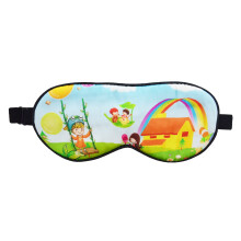 Kids Silk Sleep Mask Adjustable Comfort Light Blocking Eye Cover for Child Travel