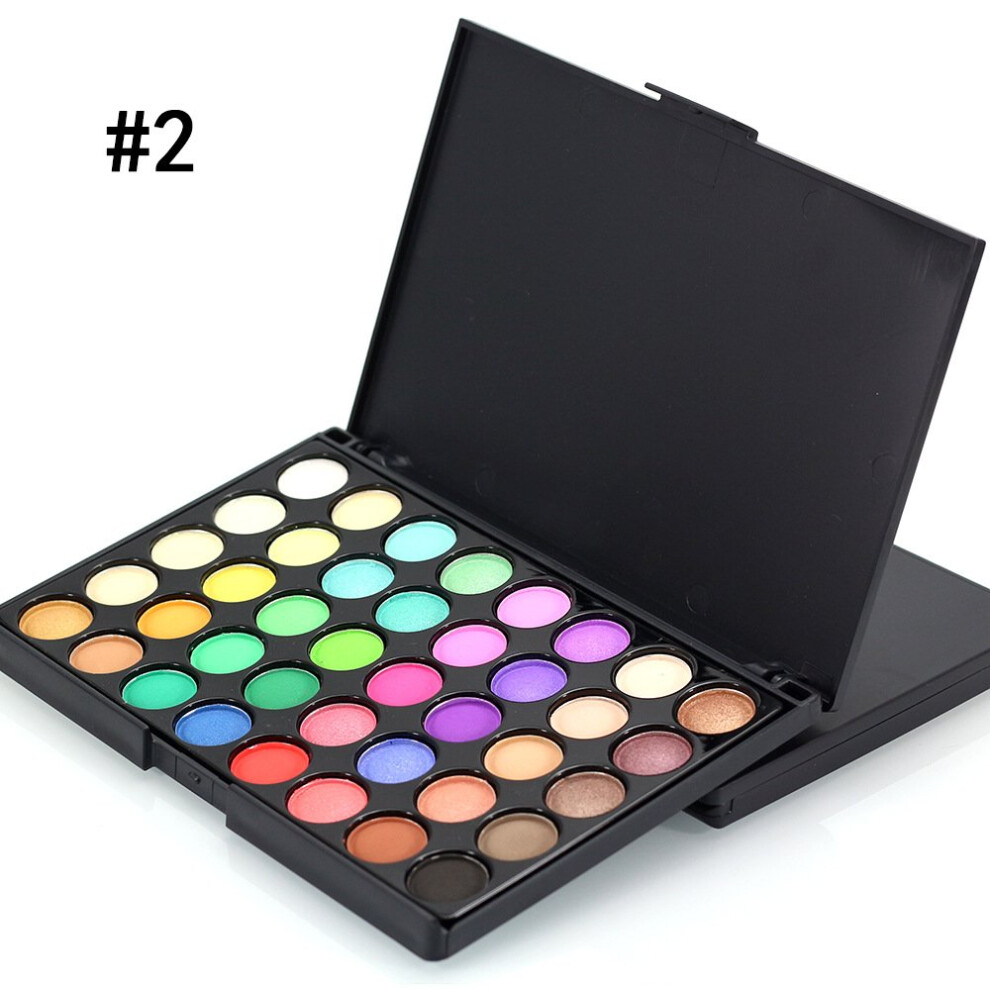 40 Colors Matte Eyeshadow Palette with Silky Blendable Texture and Longwear Finish