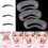 Reusable Silicone Eyebrow Stencils Set with 3 Styles for Precise Brow Shaping 3