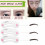 Reusable Silicone Eyebrow Stencils Set with 3 Styles for Precise Brow Shaping 4