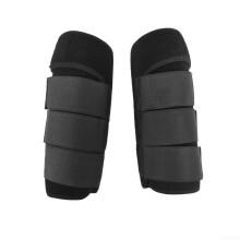 Horse Tendon Boots Waterproof Leg Protection for Equestrian Jumping Front and Back Black S