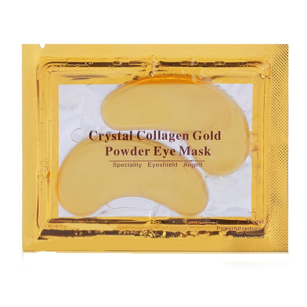 Gold/Dark Collagen Eye Mask Pads 10Pcs Hydrating Under Eye Patches Reduce Circles And Wrinkles