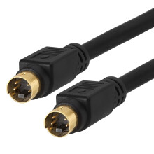 Gold Plated SVideo SVHS Cable 4 Pin 50ft for TV and DVD with Enhanced Color Separation