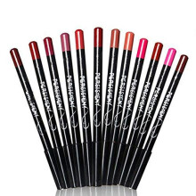 Waterproof Lip Liner Pencil Set 12 Colors Matte Long Lasting Smooth Creamy Pigment Lip Makeup