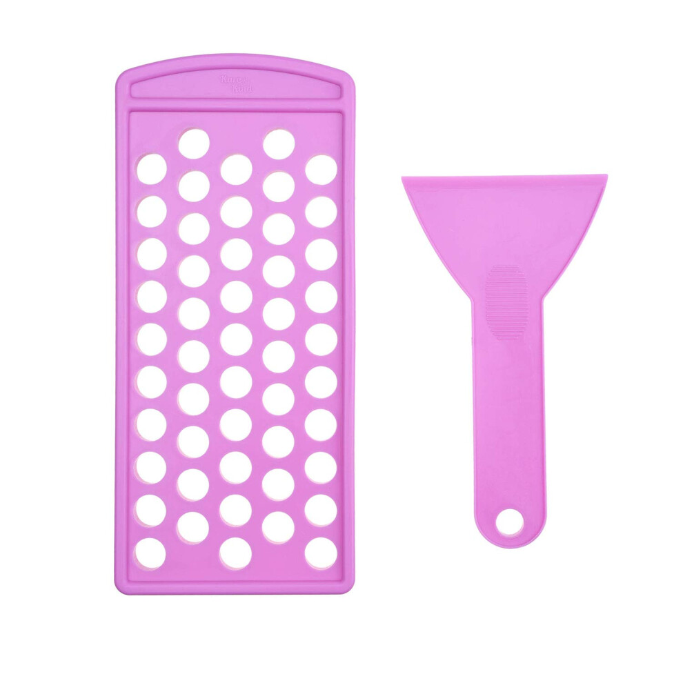 Lip Balm Filling Tray for 0.15 oz Tubes with Spatula, Fill 50 Tubes Instantly, EasyClean Durable Design