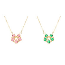 Collana con fiori, gioielli semplici e leggeri, accessori per tutti i giorni per donna *2 pezzi