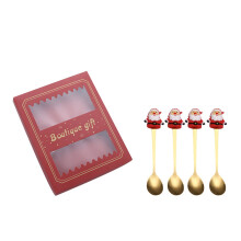Sonderangebote! Hiroekza Weihnachtsgeschenke Edelstahllöffel Creationary Weihnachtsgeschirr Kaffeelöffel Dessertlöffel Geschenkbox-Set