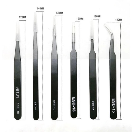 DEKAXID1PCS ESD-10/11/12/13/14/15Αντιστατικές τσιμπιδάκια από ανοξείδωτο ατσάλι Βιομηχανικό 2