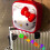 Χαριτωμένο κοριτσάκι KT Hello Kitty με χρωματιστά καλλυντικά, τσάντα πολλαπλών χρήσεων 3