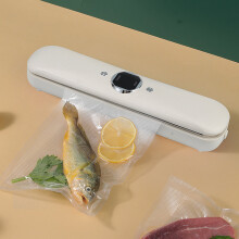 Macchina per sottovuoto Ozmmyan per alimenti, sigillatrice in plastica per la conservazione degli alimenti con 10 sacchetti; compatibile con l'uso