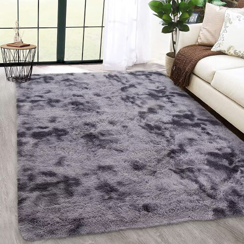 Χαλιά Haperlare 2.6' x 4.9' Fluffy για σαλόνι, μαλακό και χοντρό ψεύτικο χαλί, εσωτερικό χαλί