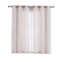Haperlare94 cm széles x 137 cm hosszú lenvászon keverék texturált függönyök nappaliba, félig áttetsző farmház stílusú függönyök