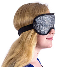 Under Eye Mask Gel Infused for Puffiness Relief and Dark Circle Reduction Hot or Cold Silver Glitter Reusable