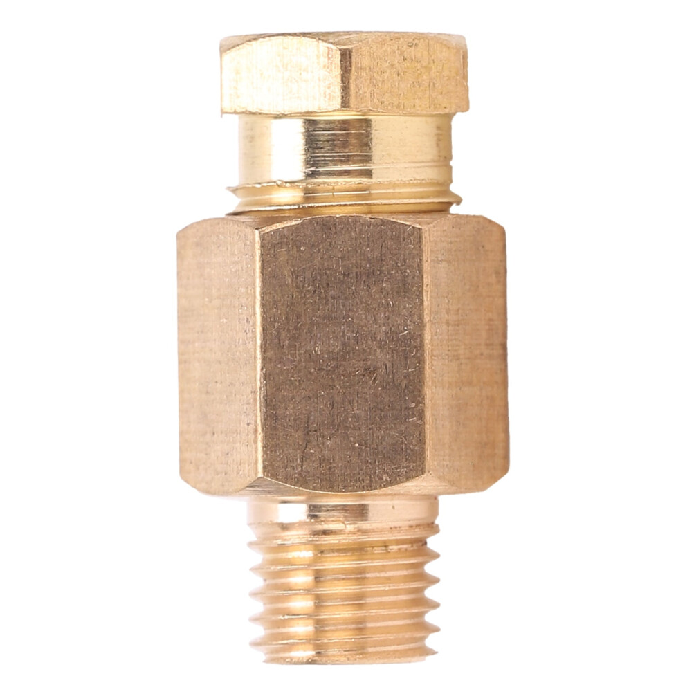 Brass Straight-Through Nipple Pd608 M8x1 (6Mm) - Industrial Fitting For Nylon, Copper, Aluminum Tubes - Compatible With Pd608 9322103586450