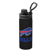 Garrafa de água Buffalo Bills, copo térmico de aço inoxidável de 532 ml com tampa, caneca de viagem de parede dupla a vácuo, compatível com