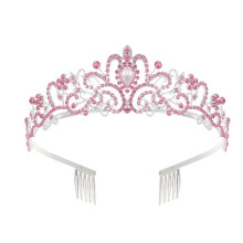 Sprankelende kristallen prinsessenkroon/tiara/hoofdband voor vrouwen en meisjes, geschikt voor bruiloften, gala's, feesten, verkleedpartijen,