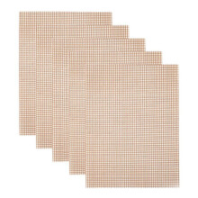 Mata do grilla Poaug, siatka, niegrillowana, papier do grillowania, wyściółka do grilla Pack5Mat, grill, kuchnia, bar, wyprzedaż, brązowa