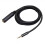 jixopn Καλώδιο 3.5mm Αρσενικό σε 6.35mm Θηλυκό TRS1/8Plug σε προσαρμογέα ήχου 1/4Jack 1