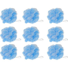 2 stuks bad- en douchesponzen/loofahs/scrubbers met gaasstructuur voor exfoliëren, reinigen en verzorgen van de huid (10 stuks)