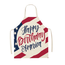 Schürze zum amerikanischen Unabhängigkeitstag, ärmellose Schürze für Heimpartys, verstellbare Küchenschürze zum Kochen und Backen (1 Stück)