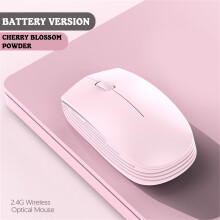 Souris d'ordinateur sans fil portable pour ordinateur de bureau ou portable, souris optique professionnelle (version à piles),