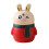 Toothpick Holder Press-on Type Automatic Cute Rabbit Shape Toothpick Box Desktop Ornament Daily Use 4