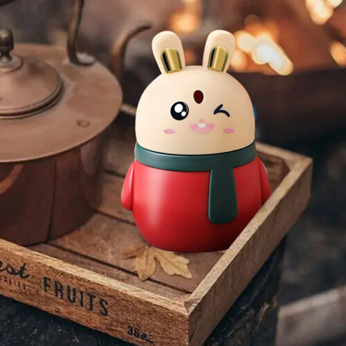 Toothpick Holder Press-on Type Automatic Cute Rabbit Shape Toothpick Box Desktop Ornament Daily Use 2