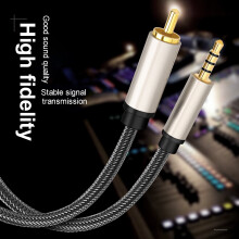 Câble audio-vidéo coaxial numérique SUSUchens stéréo SPDIF 3,5 mm vers RCA compatible avec Xiaomi Mi12TV1M