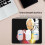 Mouse pad με κλειδαριά από καουτσούκ με ένα γροθιά, pad γραφείου, pad γραφής, pad 4