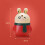 Toothpick Holder Press-on Type Automatic Cute Rabbit Shape Toothpick Box Desktop Ornament Daily Use 5