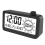 Countdown Alarm Clock Dual Display Visual Manager Alarm Clock Ambient Temperature Detection Knob Design Clocks Black 3