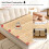 Foldable Solid Wood Bed Slats Full Size 300kg Capacity Durable Pine Base for Mattress Support 3