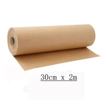 1 Roll 30cm x 1/2/3m of Kraft Paper Roll for Gift Wrapping Moving Packing Brown Paper Roll for Painting 30cmx2m