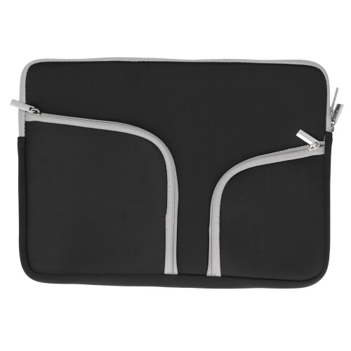 Capa protetora para laptop de 13 polegadas, à prova de choque, com bolsos duplos com zíper e acolchoamento macio, design fino compatível com