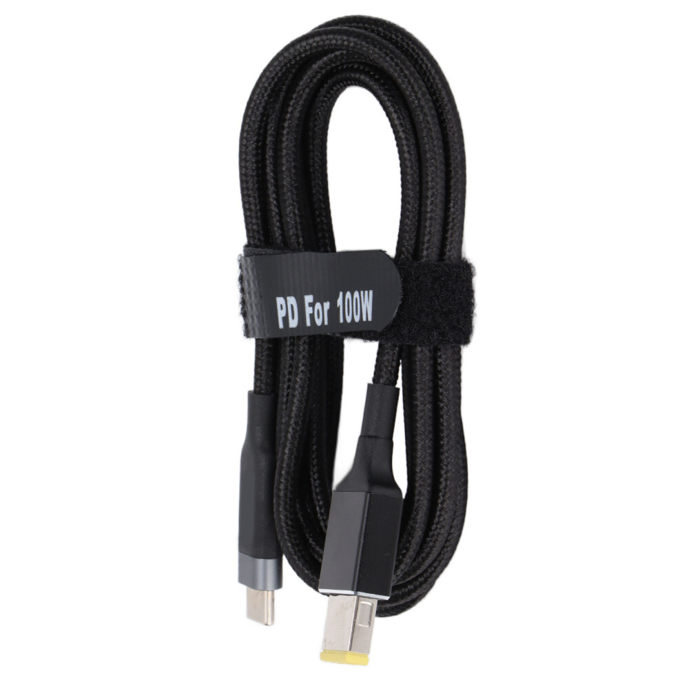 Universal Replacement Cable For Thinkpad 100W Power Delivery Fast Charger Braided Nylon Wrapped Shell Reinforced Joint 0.5M, Supports Up To 100W Fast 9169997876591