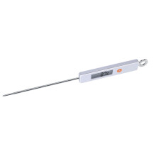 Digitales Fleischthermometer, Edelstahl-Küchenthermometer mit schneller Sofortmesssonde, schwarzem ABS-Gehäuse und LCD-Display, ideal zum Grillen