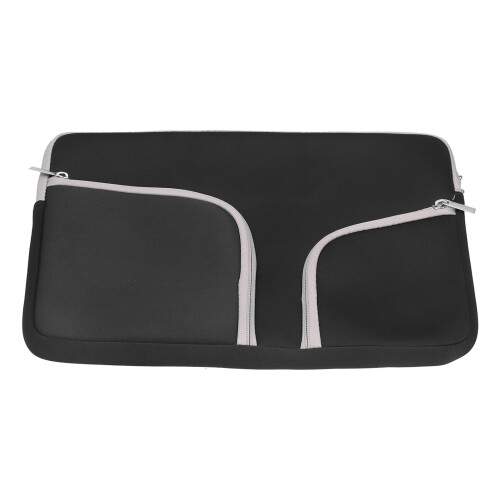 Capa protetora para laptop de 13 polegadas, à prova de choque, com bolsos duplos com zíper e acolchoamento macio, design fino compatível com 1