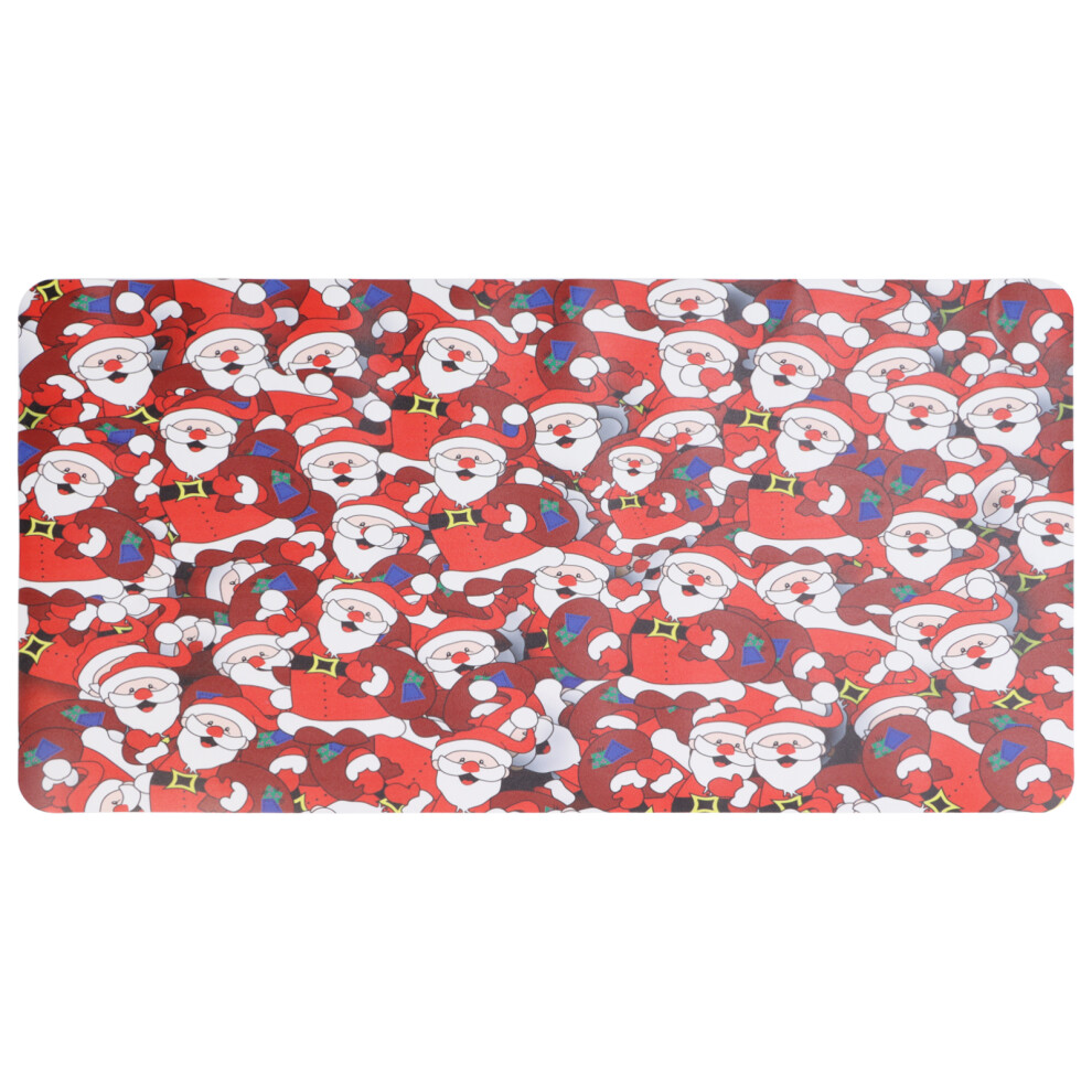 Bath Mat Ultra Soft Non Slip Santa Claus Pattern Thick Shaggy Absorbent Christmas Rug With 3D Printing Technology For Bathroom Bathtub Sink Multi Use 9169997878137