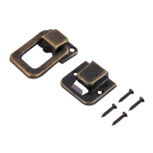 Retro Decorative Hasp Latches For Wooden Case Cabinet, Rectangle Shape Toggle Case Lock Easy To Open And Close, 20Pcs
