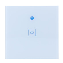 Veelzijdige lichtschakelaar, aanraakpaneel voor naadloze bediening, spraakbediening met Alexa en Google Home, ronde voet voor eenvoudige installatie,