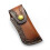 Leather Folding Knife Sheath with Belt Loop, Brown Leather EDC Holster with Secure Snap Closure 4.33' 1
